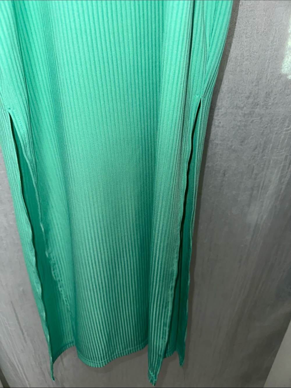 Lyaner Women’s Knot-Front Maxi Dress in Mint Green - Picture 4 of 4